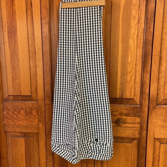 Land’s End Gingham Ankle Length Straight Leg Mid-Rise Pants 18W - Picture 2 of 10